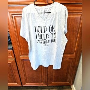 Boutique Light Gray Graphic Tee #530